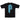 Distortion "P" Tee - Black/Blue