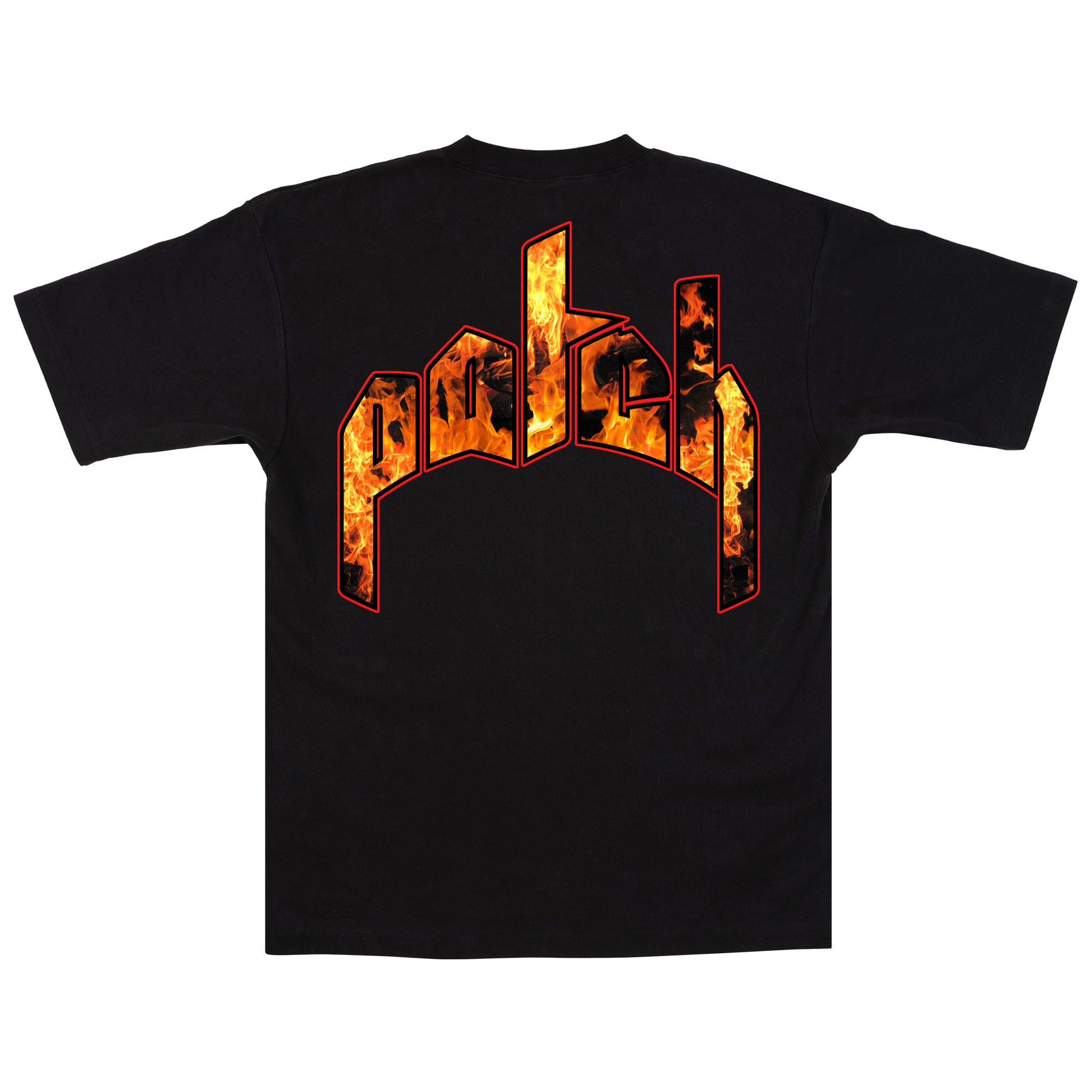 Arched Fire Tee - Black