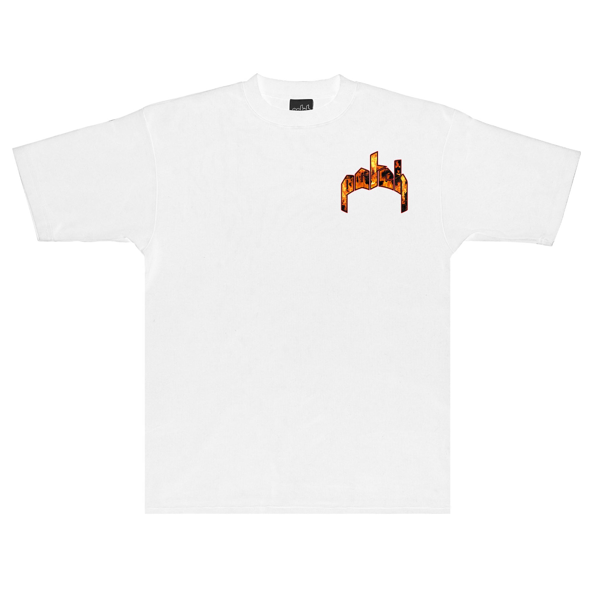 Arched Fire Tee - White